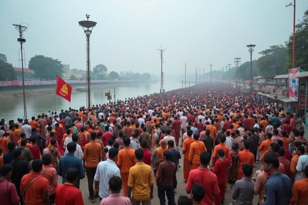 हरिद्वार में शिवरात्रि पर भारी भीड़: प्रशासन हाई अलर्ट पर, DJ पर पूर्ण प्रतिबंध 2 BsjoEU0T